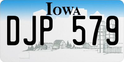 IA license plate DJP579