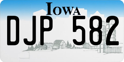 IA license plate DJP582