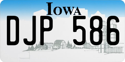 IA license plate DJP586