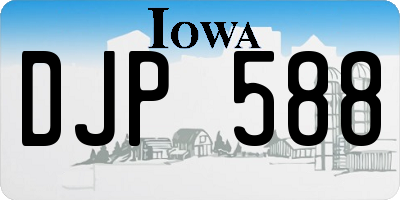 IA license plate DJP588