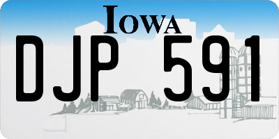 IA license plate DJP591