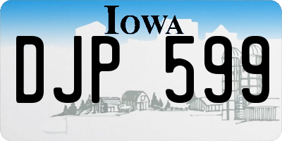 IA license plate DJP599