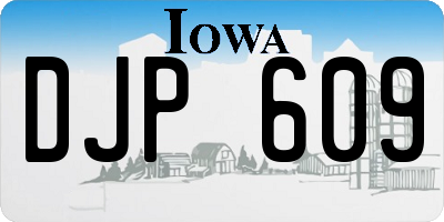 IA license plate DJP609