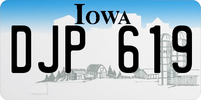 IA license plate DJP619