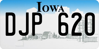 IA license plate DJP620