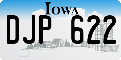 IA license plate DJP622