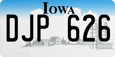 IA license plate DJP626