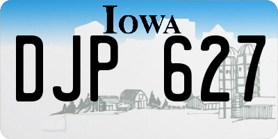 IA license plate DJP627