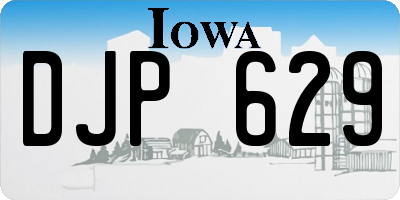 IA license plate DJP629