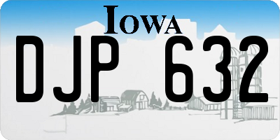 IA license plate DJP632