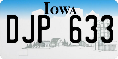 IA license plate DJP633