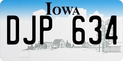 IA license plate DJP634