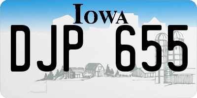 IA license plate DJP655