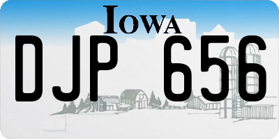 IA license plate DJP656