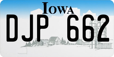 IA license plate DJP662