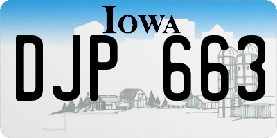 IA license plate DJP663