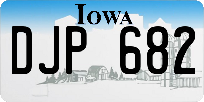 IA license plate DJP682