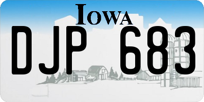 IA license plate DJP683