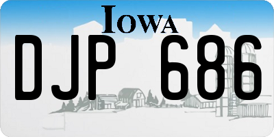IA license plate DJP686