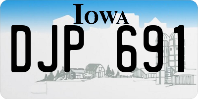 IA license plate DJP691