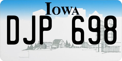 IA license plate DJP698