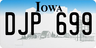 IA license plate DJP699