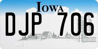IA license plate DJP706