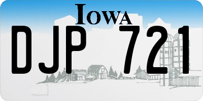 IA license plate DJP721