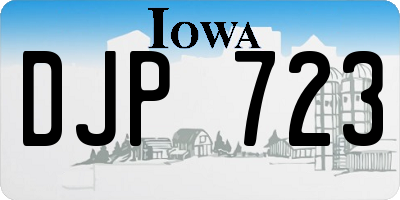 IA license plate DJP723