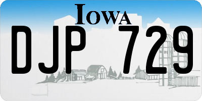 IA license plate DJP729