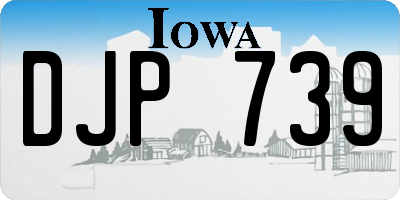 IA license plate DJP739
