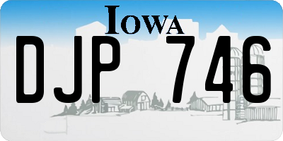 IA license plate DJP746