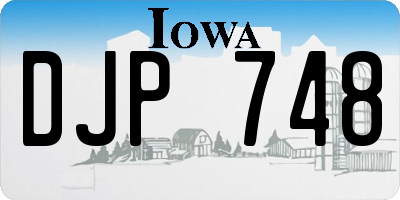 IA license plate DJP748