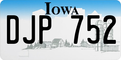 IA license plate DJP752