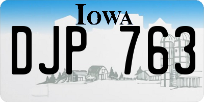 IA license plate DJP763