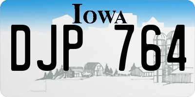 IA license plate DJP764