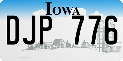IA license plate DJP776