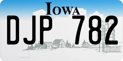 IA license plate DJP782