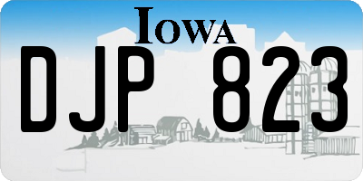 IA license plate DJP823