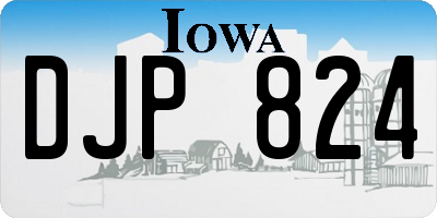 IA license plate DJP824