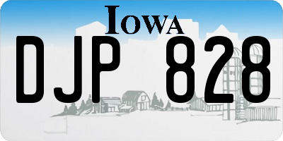 IA license plate DJP828