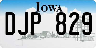 IA license plate DJP829
