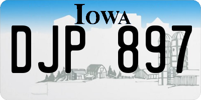 IA license plate DJP897