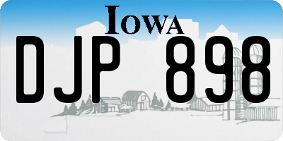 IA license plate DJP898
