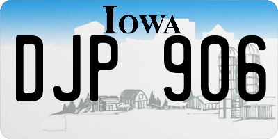 IA license plate DJP906