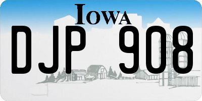 IA license plate DJP908