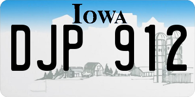 IA license plate DJP912
