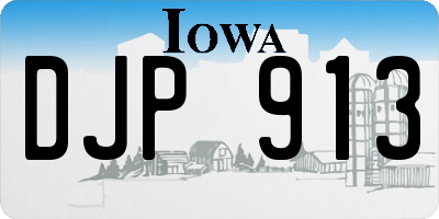 IA license plate DJP913