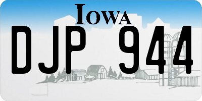IA license plate DJP944
