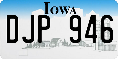 IA license plate DJP946